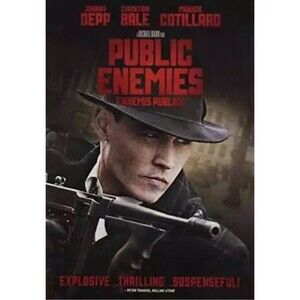 Public Enemies DVD Movie With Case Universal Pictures Johnny Depp Rated R